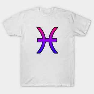 Pisces Bi Pride Symbol T-Shirt